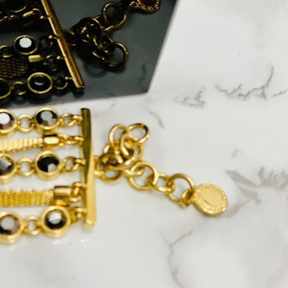 Marc Jacobs 6 layer chain necklace with side Bow - Picture 10 of 14